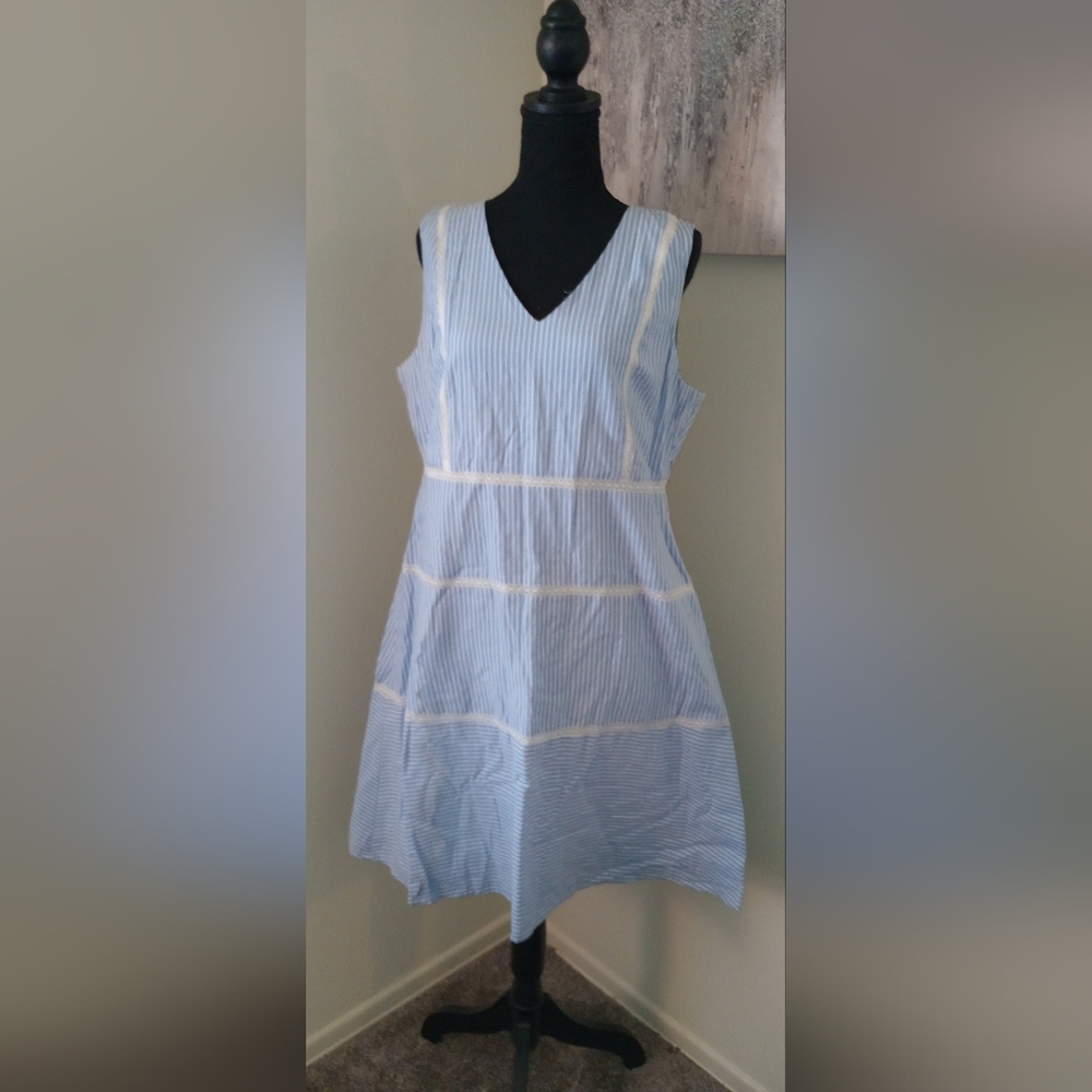 Ivanka Trump pinstripe dress Sz 14 EUC